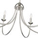 Huxley 6 Light 29 inch Polished Nickel Chandelier Ceiling Light